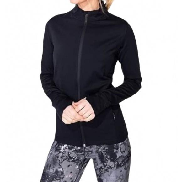 NEW HABITAT on the move solid full zip jacket in black - Picture 2 of 2